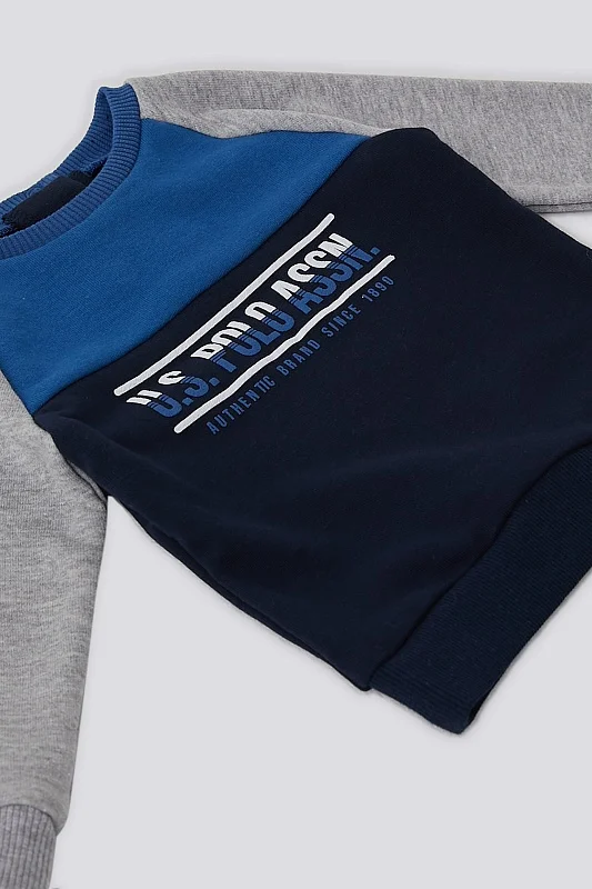 Спортивный костюм свитшот и брюки для мальчиков - G085SZ0HF0USB1482 Костюм дом.  (VR045, 6-9)