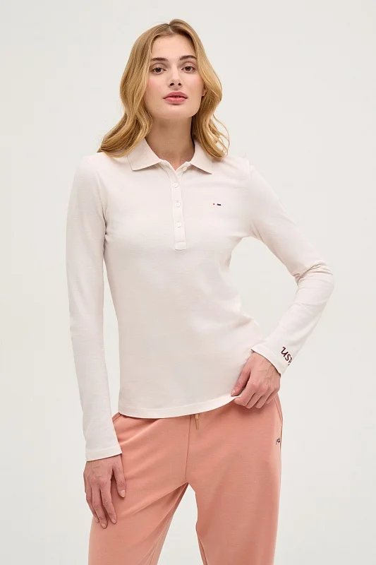 Поло с длинным рукавом из хлопка - G082SZ0820TPR-SGN Толстовка жен. (VR019, 2XS)
