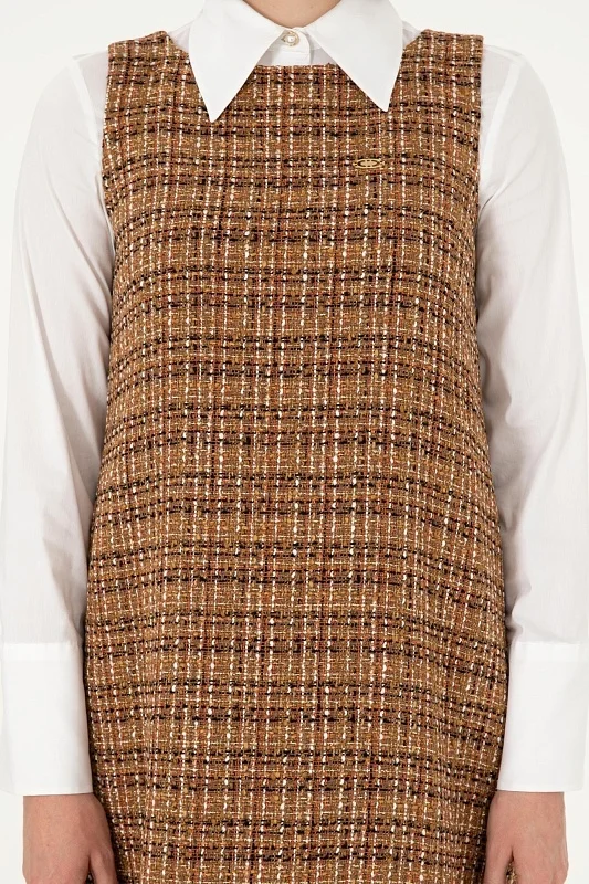 Сарафан твидовый мини - G082SZ0320NERON Платье жен. (VR153, 38)