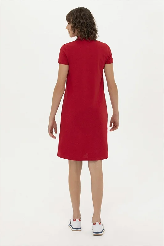 Платье-поло из хлопка свободное - G082GL0750GURLIN23 Платье жен. (VR171, S)