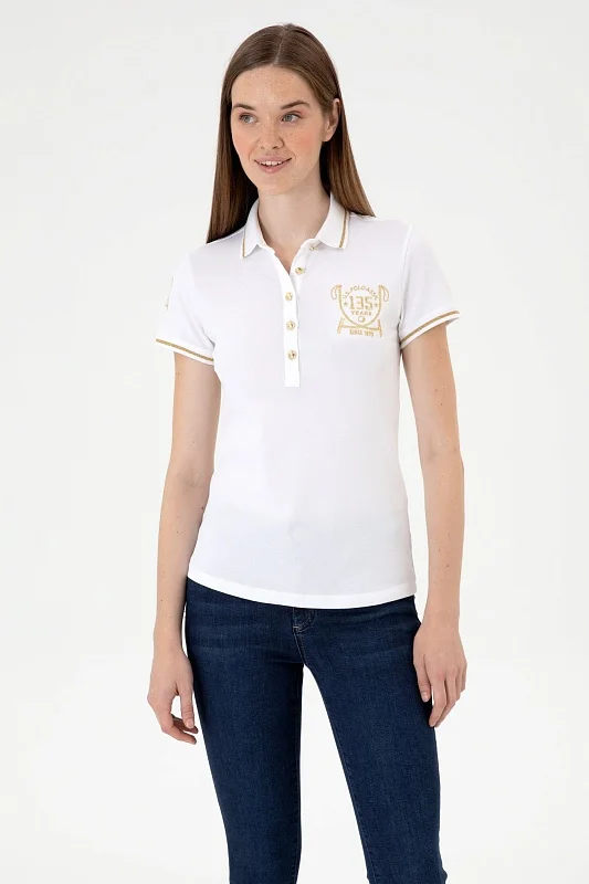 Футболка-поло из хлопка - G082SZ0110SARVANA135 Футболка жен. (VR013, L)