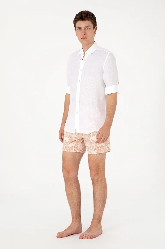 Шорты плавательные с принтом на кулиске - G081SZ0660LEON Шорты спорт. муж. (VR202, XL)