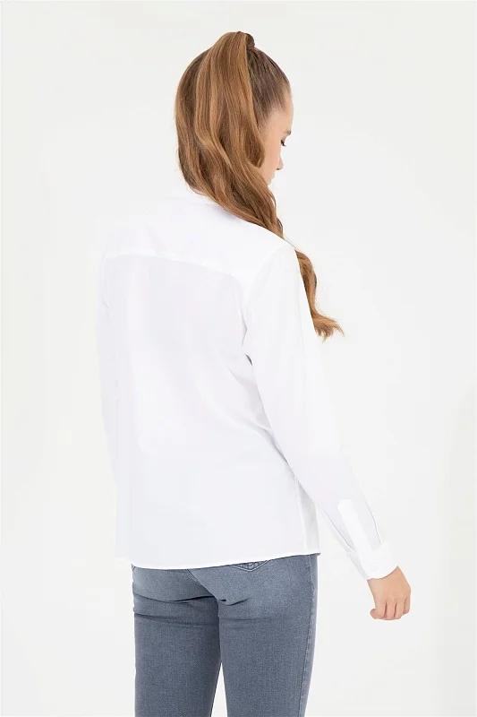Рубашка из хлопка приталенная - G082SZ0040CRISCOLOR022K Сорочка жен. (VR013, 34)