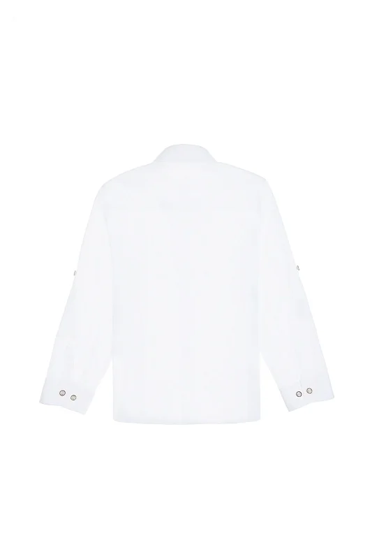 Рубашка из хлопка для мальчиков - G083SZ0040ENZOKIDS025Y Сорочка муж. детс. (VR013, 9_10)