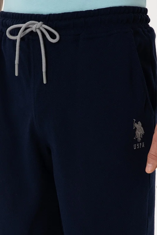 Бермуды спортивные из хлопка с вышитым логотипом - G081SZ0OS0MARKOIY025 Брюки спорт. муж. (VR033, M)