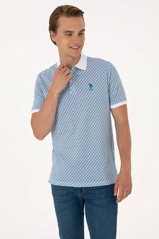 Футболка-поло из хлопка с узором - G081SZ0110LAST Футболка муж. (VR013, XL)