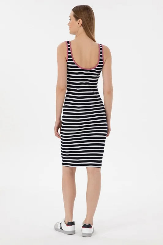 Платье миди трикотажное приталенное - G082SZ0750SELTE Платье жен. (VR033, 2XS)
