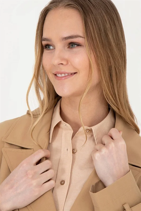Тренч классический с поясом - G082SZ0KS0NICI Куртка жен. (VR233, 36)