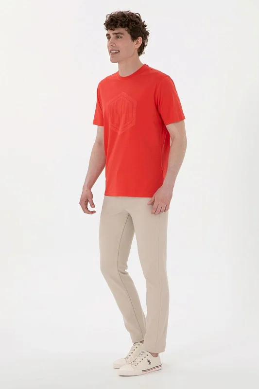 Футболка из хлопка с надписью - G081SZ0110GASTON Футболка муж. (VR213, XL)