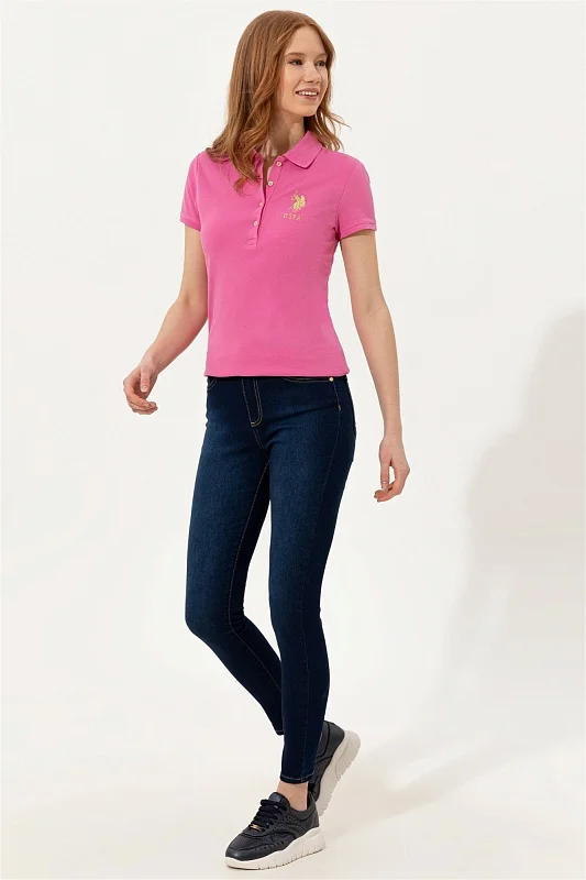 Футболка-поло из хлопка - G082SZ0110MTS02222-011 Футболка жен. (VR041, 2XS)