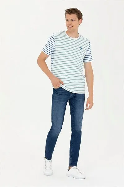 Футболка из хлопка в полоску - G081SZ0110GROS Футболка муж. (VR090, XS)
