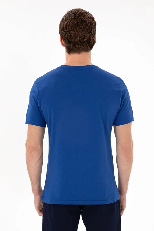 Футболка из хлопка с надписью - G081SZ0110GEARTIY025 Футболка муж. (VR045, XL)