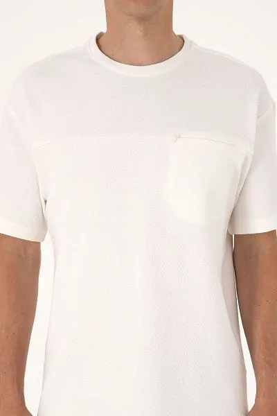Футболка из хлопка с фактурной тканью - G081SZ0110FEZHA Футболка муж. (VR071, M)