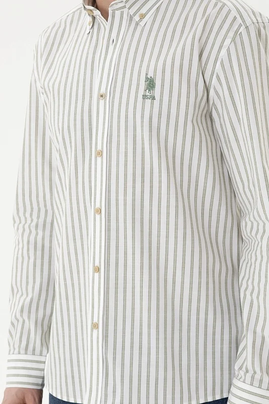 Рубашка из хлопка в полоску прямая - G081GL0040FIGURE Сорочка муж. (VR054, XS)