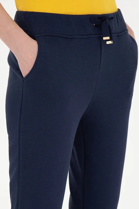 Спортивные брюки на манжетах зауженные - G082SZ0OP0PT0124 Брюки спорт. жен. (VR033, XL)