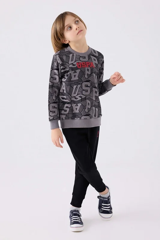 Свитшот и спортивные брюки для мальчиков - G083SZ0HF0US1929 Костюм дом. муж. детс. (VR080, 6_7)