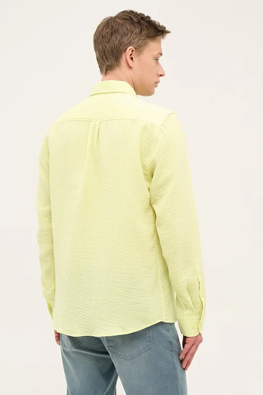 Рубашка из хлопка прямая - G081SZ0040MUSLI Сорочка муж. (VR004, XL)