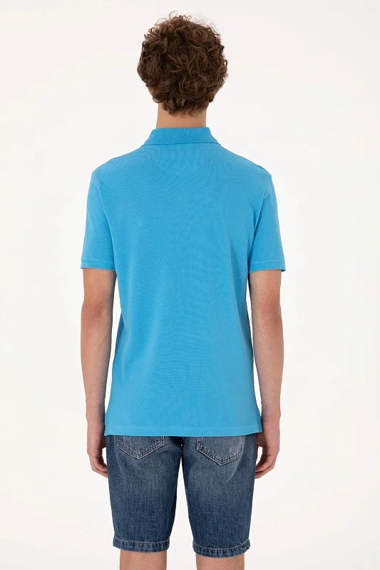 Футболка-поло из хлопка с логотипом - G081SZ0110TP04IY025 Футболка муж. (VR093, XL)