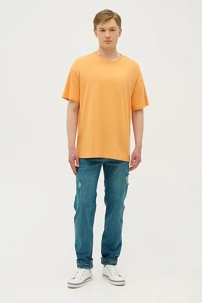 Футболка из хлопка с надписью - G081SZ0110BUSTER-R Футболка муж. (VR051, S)