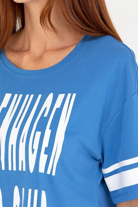 Футболка из модала с надписью - G082SZ0110MAK-S Футболка жен. (VR045, XL)
