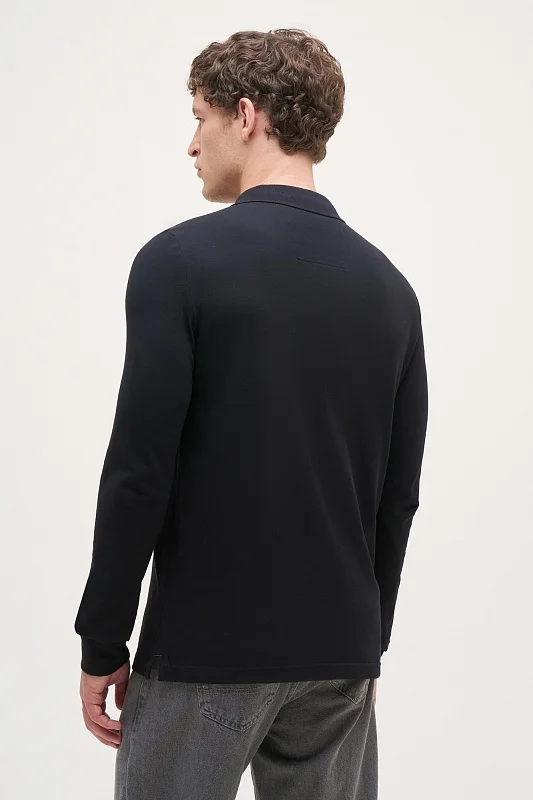 Поло с длинным рукавом из хлопка - G081SZ0820ART_TP01 Толстовка муж. (VR046, XL)