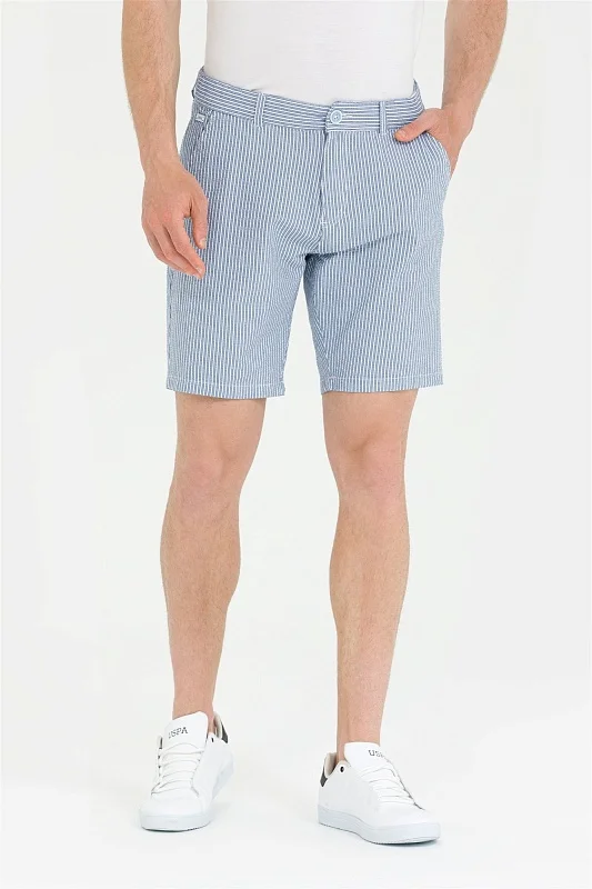 Шорты из смесового хлопка в полоску из жатой ткани - G081SZ0310GELLER Бермуды муж. (VR036, 29)