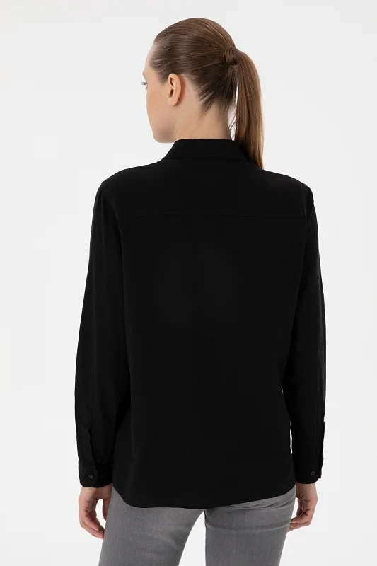 Рубашка из хлопка с добавлением льна прямая - G082SZ0040ELMY025Y Сорочка жен. (VR046, 40)