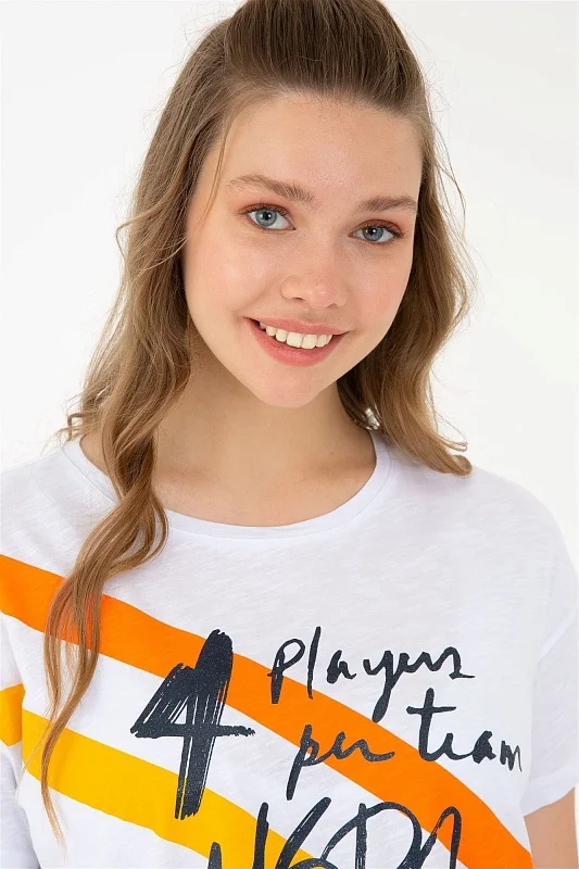 Футболка из хлопка с принтом - G082SZ0110DEGLA Футболка жен. (VR013, XS)