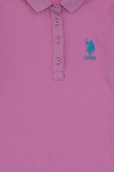 Платье-поло для девочек - G084SZ0750GURLINKIDS25 Платье жен. детс. (VR023, 4_5)
