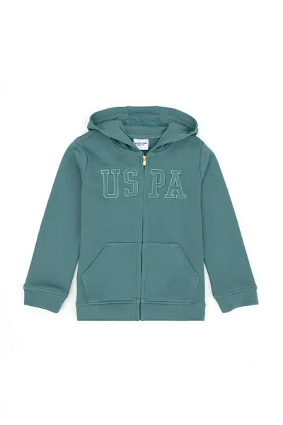 Толстовка с нашивкой для девочек - G084SZ0820RW01-SK023 Толстовка жен. детс. (VR090, 4_5)