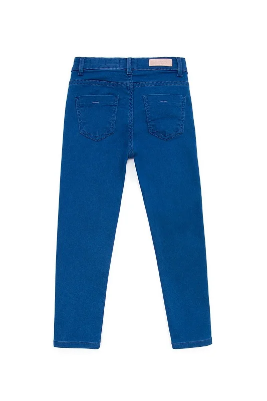 Джинсы зауженные для девочек - G084SZ0800RC-ISSYKIDS23Y-A Джинсы жен. детс. (DN0021, 3_4)