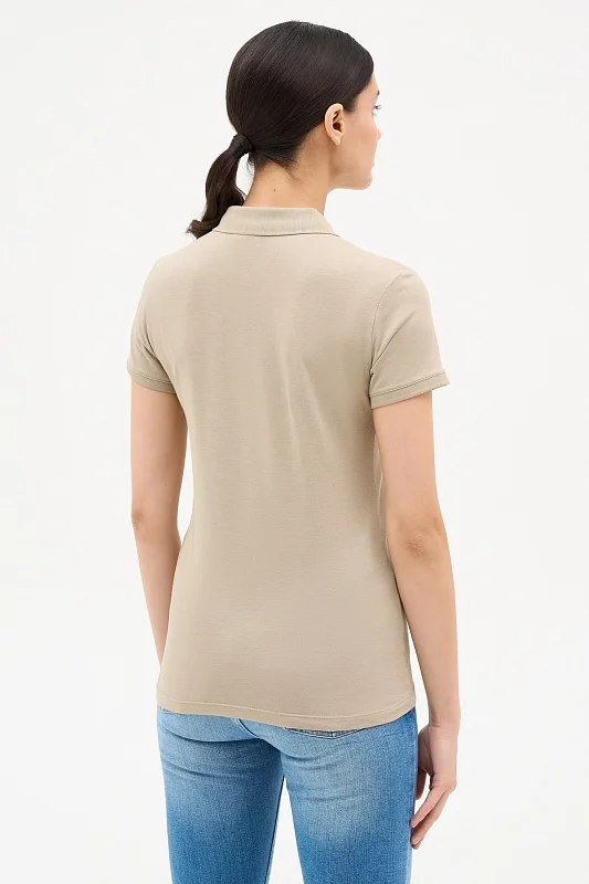 Футболка-поло из хлопка - G082SZ0110TP0123-CLR Футболка жен. (VR027, XS)