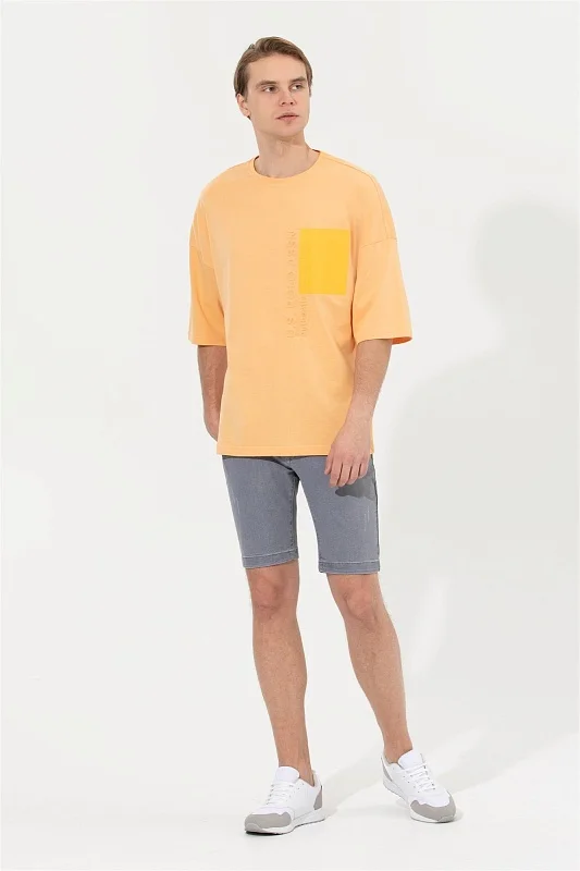 Футболка из хлопка с надписью - G081SZ0110MATHEN Футболка муж. (VR202, XL)