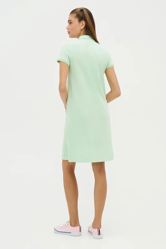 Платье-поло из хлопка свободное - G082GL0750GURLIN22 Платье жен. (VR090, 2XS)