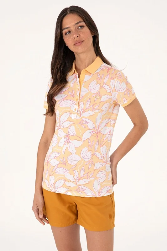 Футболка-поло из хлопка с принтом - G082SZ0110SOFYA Футболка жен. (VR202, 2XS)