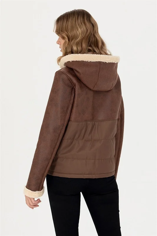 Укороченная дубленка - G082SZ0350WP23001 Куртка кож. жен. (880, 36)
