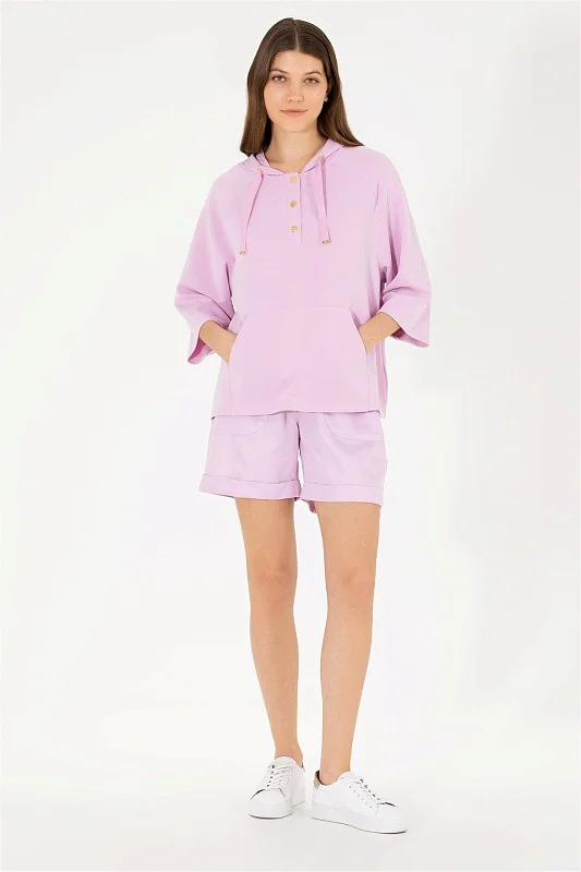 Худи с коротким рукавом - G082SZ0820MALTI Толстовка жен. (VR211, XL)