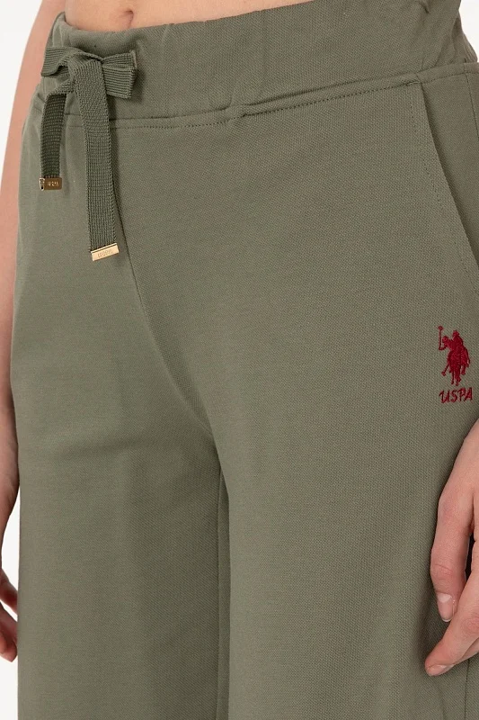 Бермуды спортивные из хлопка с вышитым логотипом - G082SZ0OS0DAMEN25 Брюки спорт. жен. (VR111, 2XS)