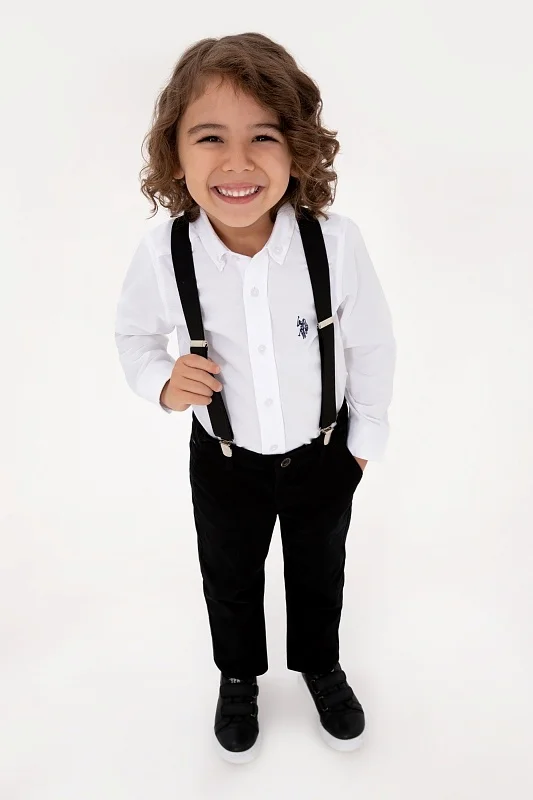 Рубашкаиз смесового хлопка для мальчиков - G083SZ0040E_METOKIDS25K Сорочка муж. детс. (VR013, 3_4)