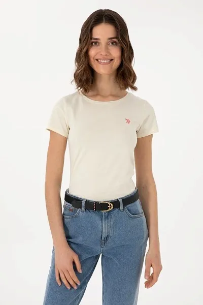 Футболка из хлопка с логотипом - G082SZ0110TO25 Футболка жен. (VR071, L)