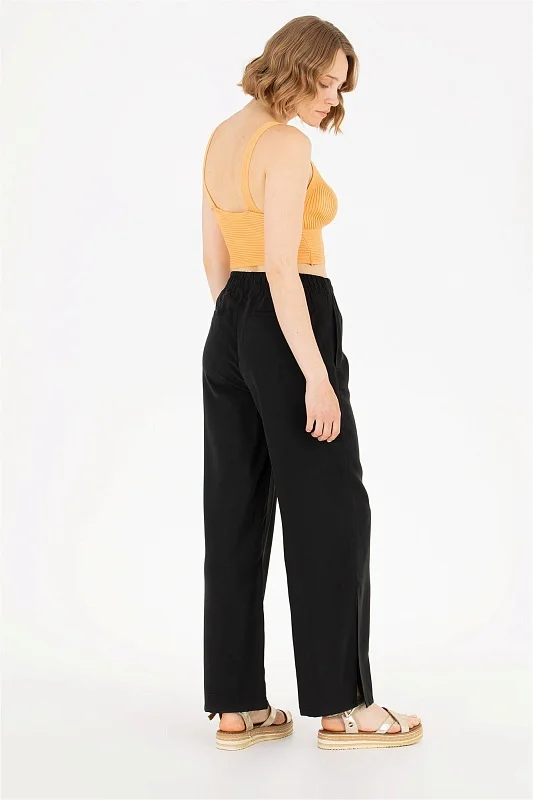 Брюки на кулиске с разрезами широкие - G082SZ0780GAYNO Брюки жен. (VR046, 36)