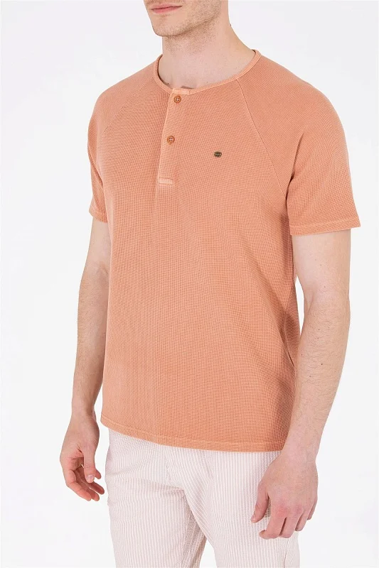 Футболка из хлопка с планкой на пуговицах - G081SZ0110FANO Футболка муж. (VR042, S)