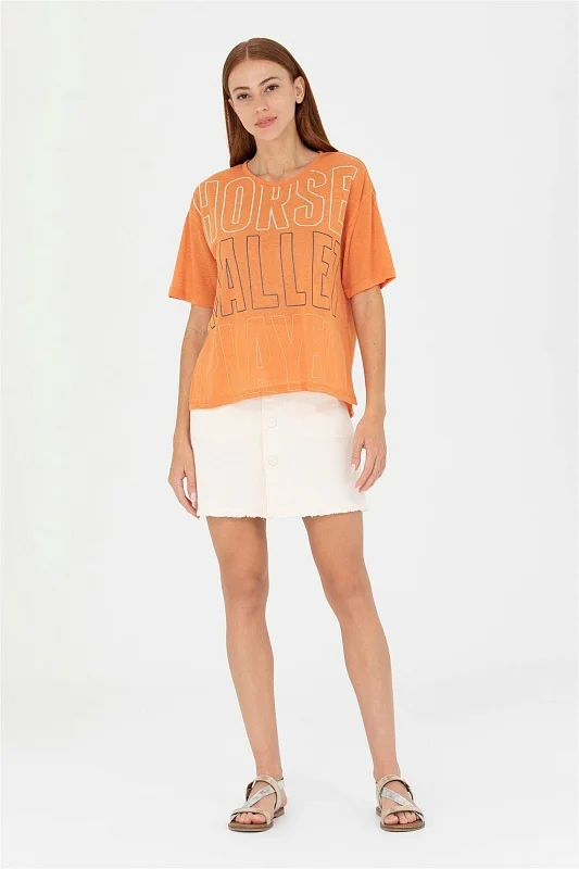 Футболка с надписью оверсайз - G082SZ0110METEN Футболка жен. (VR031, XS)