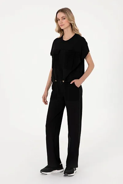 Футболка из смесового хлопка на кулиске - G082SZ0110SACHA Футболка жен. (VR046, 2XL)