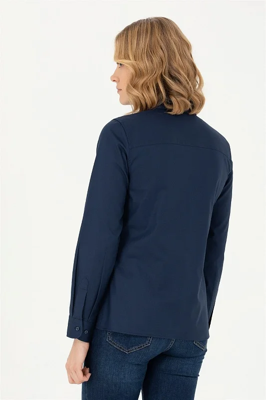 Рубашка из хлопка приталенная - G082SZ0040CRISCOLOR023K Сорочка жен. (VR033, 34)