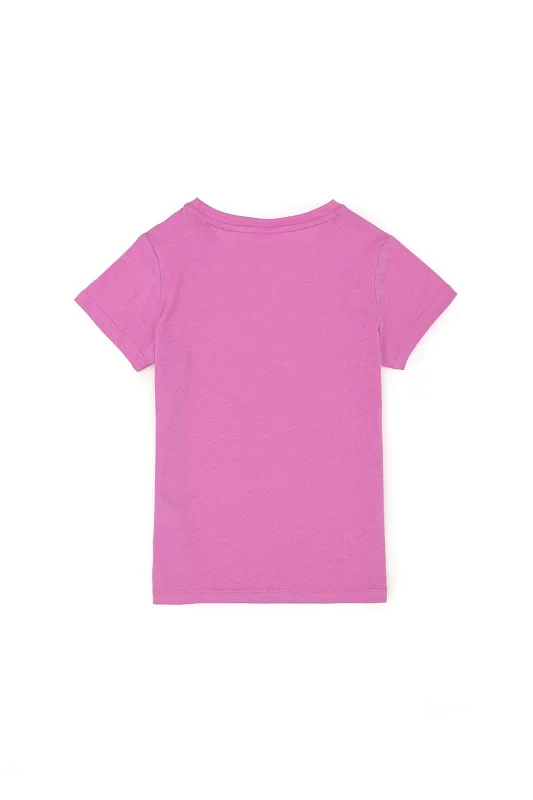 Футболка из хлопка с вышивкой для девочек - G084SZ0110SIMON Футболка жен. детс. (VR037, 7_8)