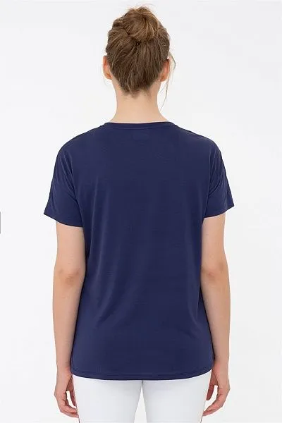 Футболка из модала с принтом из пайеток - G082SZ0110DEMBER Футболка жен. (VR033, XS)