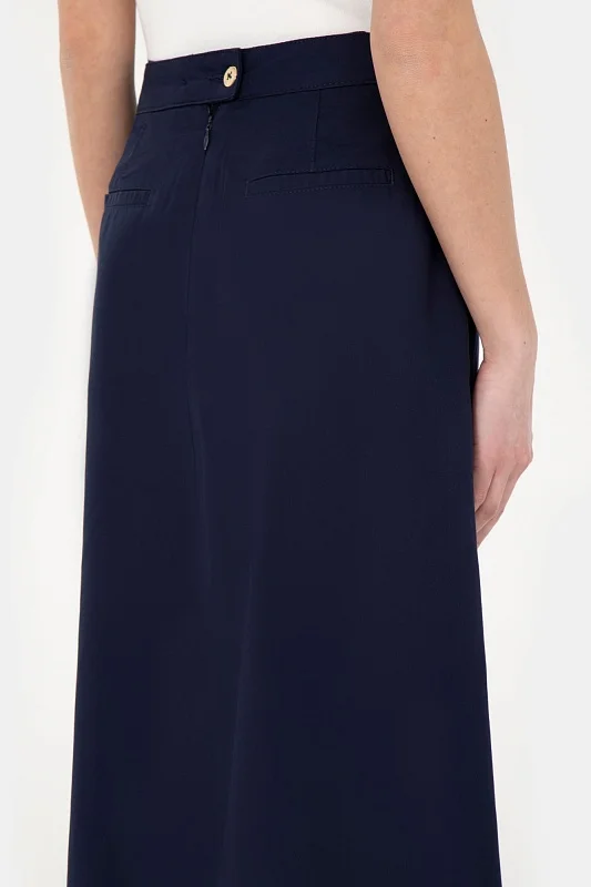 Юбка макси из лиоцелла с хлопком - G082SZ0980MUNET Юбка жен. (VR033, 36)