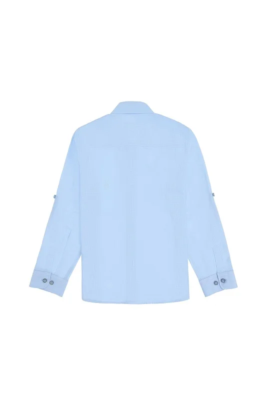 Рубашка хлопковая для мальчиков - G083SZ0040ENZOKIDS025Y Сорочка муж. детс. (VR003, 4_5)