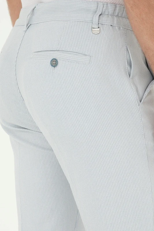 Брюки в полоску зауженные - G081SZ0780PARUS Брюки муж. (VR036, 40, 34)